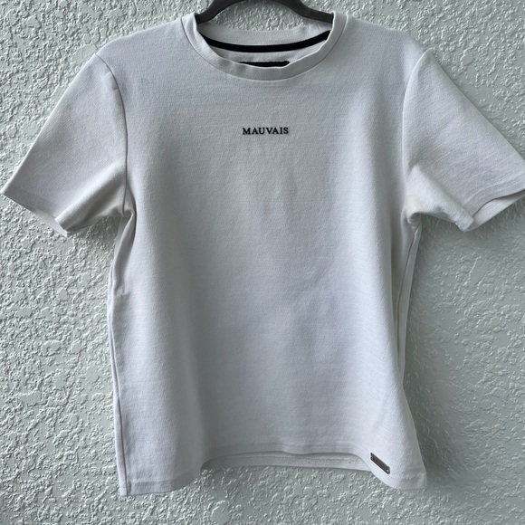 mauvais Other - Cream white short sleeve size small